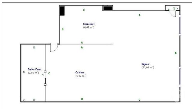 Appartement F1 à louer - 1 pièce - 36.66 m2 - GRASSE - 06 - PROVENCE-ALPES-COTE-D-AZUR - Century 21 Moulin De Brun