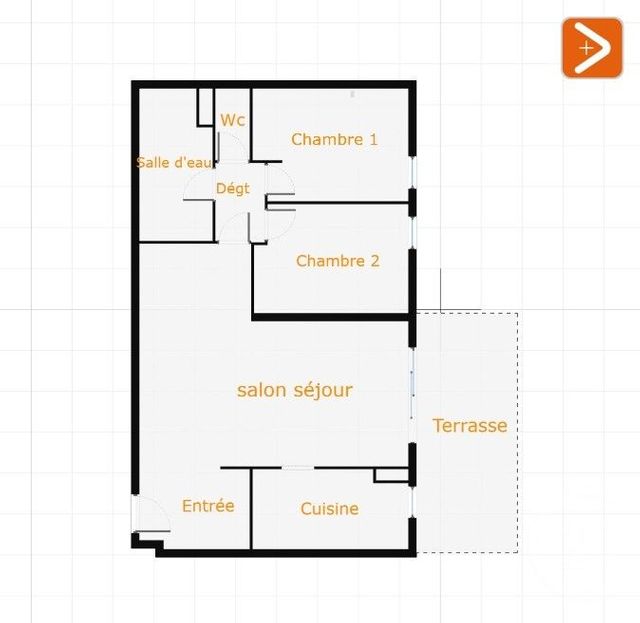 Appartement F3 à vendre - 3 pièces - 72.76 m2 - GRASSE - 06 - PROVENCE-ALPES-COTE-D-AZUR - Century 21 Moulin De Brun